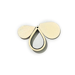 Teardrop Деревянные пяльцы для вышивания крестиком, вышитая рамка дисплея, аксессуары для швейных инструментов, слеза, 50x33 мм