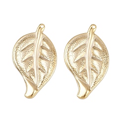 Настоящее золото 24K Латунные подвески, без кадмия и без свинца, лист, реальный 24 k позолоченный, 23x13x1.5 мм, отверстие : 0.8 мм