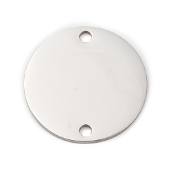 Нержавеющая Сталь Цвет 304 подвески из нержавеющей стали, ссылки на диски, пустая бирка с зеркальной полировкой, не тускнеет, цвет нержавеющей стали, 20x1 мм, отверстие : 2 мм