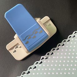 Footprint Пластиковый удар для скрапбукинга и бумажных промыслов, с металлическими поиск, бумажные формочек, случайный цвет, след, 118x86x52 мм