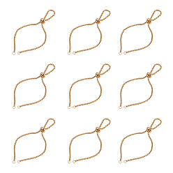 Golden Adjustable 304 Stainless Steel Slider Bracelet/Bolo Bracelets Making, with Box Chains, Golden, 9-7/8 inch(25cm), 2.5mm, 5pcs/box