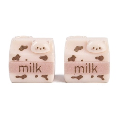 Папайя Оранжевый Кабошоны из смолы, молоко с медведем, papayawhip, 20~20.5x21~22x14~14.5 мм