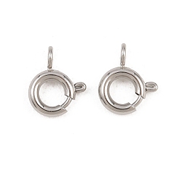 Нержавеющая Сталь Цвет 304 пружинные кольца из нержавеющей стали, кольцо, цвет нержавеющей стали, 9x7x1.5 мм, отверстие : 1.6 мм