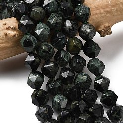 Яшма Камбаба Натуральные пряди камбабы из яшмы, звезды вырезать круглые бусы, граненые, 9~10x9~10x9~10 мм, отверстие : 1~1.4 мм, около 38~40 шт / нитка, 14.88'' (15.08'' см)