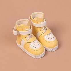 (932FM) Темно-синий аква-матовый с подкладкой Кроссовки из искусственной кожи, аксессуары для кукол bjd для девочек, темно-золотистые, 25x11 мм