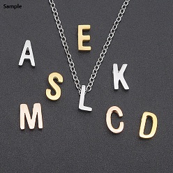 Letter S 201 Stainless Steel Charms, for Simple Necklaces Making, Laser Cut, Letter, Golden, Letter.S, 8.5x4.5x3mm, Hole: 1.8mm