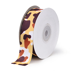 Сэнди Коричневый Одиночная сторона печатается полиэфирные грогрен ленты, песчаный коричневый, 1 дюйм (25 мм), о 20yards / рулон (18.288 м / рулон)