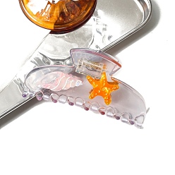 Морская звезда Заколки для волос из ацетата целлюлозы серии Ocean Life, аксессуары для волос для женщин девушки густые волосы, морская звезда, 95x48x45 мм