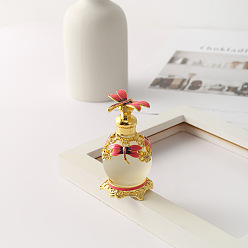 Светло-Вишневый Стеклянные флаконы для духов, спа ароматерапия эфирное масло пустая бутылка, светло-вишневый, 7.8x4.6 см, емкость: 15 мл (0.51 жидких унций)