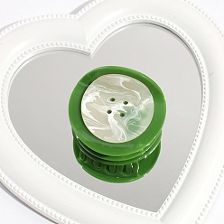 Другие Милые заколки для волос с когтями из ацетата целлюлозы (смолы), аксессуары для волос для женщин девушка, зелёные, , 50x60 мм