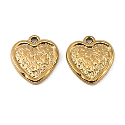 Золотой 304 подвески из нержавеющей стали, сердечки на день святого валентина, золотые, 15x14x2 мм, отверстие : 1.5 мм