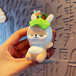 Кролик Украшения для дисплея автомобиля из мультфильма пвх, украшения для дома и офиса в машине, кролик, 60x42x84 мм