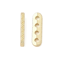 Матовый Золотой Цвет Многожильные звенья из сплава, без кадмия и без свинца, овальные, матовый золотой цвет, 14x4x1.5 мм, отверстие : 1.6 мм