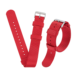 Красный 2шт. нейлоновый ремешок для часов, красные, 284x21.5~26x1~5.5 мм
