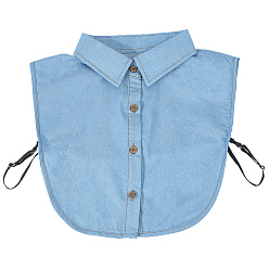 Небесно-голубой Полиэстеровая рубашка с накладным воротником, отделка горловины своими руками аксессуары для одежды, голубой, 344x360x5.5 мм