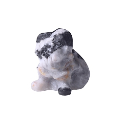 Джаспер Зебра Рождественские натуральные резные фигурки Санта-Клауса в виде зебры из яшмы, статуи для домашнего офиса, украшения рабочего стола, 30x26 мм