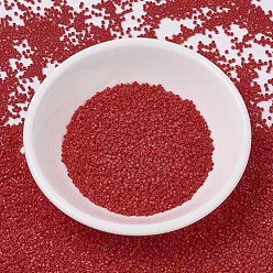 (DB0723) Opaque Red MIYUKI Delica Beads, Cylinder, Japanese Seed Beads, 11/0, (DB0723) Opaque Red, 1.3x1.6mm, Hole: 0.8mm, about 2000pcs/bottle, 10g/bottle