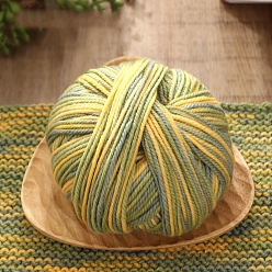 Желтый Кашемир сегмент окрашенная пряжа, для ткачества, вязание крючком, желтые, 2 мм, около 131.23 ярдов (120 м) / моток