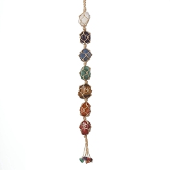 Смешанные камни Украшения драгоценных камней кулон, с бусинами сплава, 310x18x17 мм