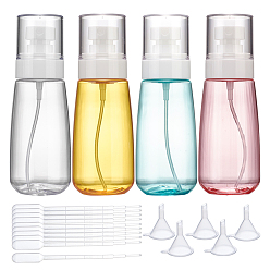 Mixed Color Plastic Spray Bottles Making, with Funnel Hopper, Dropper, Mixed Color, 19pcs/set