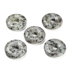 Джаспер Кунжут Натуральный кунжута яшма подвески, подвески в виде пончиков/пи-дисков, 30x6.5 мм, отверстие : 7.5 мм