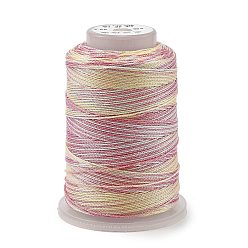 Разноцветный 6 шнур полиэфирный, для изготовления ювелирных изделий, красочный, 0.5 мм, около 251.53 ярдов (230 м) / рулон