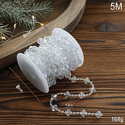 Rhombus Plastic Bead, for Party Decoration, Rhombus, 12mm, 5m/roll