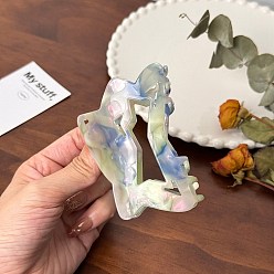 Светло-Голубой Заколки для волос в форме когтей из ацетата целлюлозы, аксессуары для волос для женщин и девочек, звезда, Небесно-голубой, 3 мм