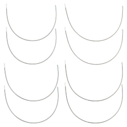 Нержавеющая Сталь Цвет 32сумки 4 стили 304 косточки бюстгальтера из нержавеющей стали, застежки для шитья нижнего белья, цвет нержавеющей стали, 147~190x100x0.8 мм, 8 сумки / стиль