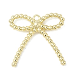 Золотой Подвески из сплава , стойки покрытие, бантом, золотые, 36x37x6 мм, отверстие : 2.7 мм