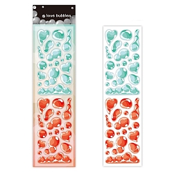 Красный Наклейки с лазером в виде сердца, самослипание, для бутылок с водой ноутбук телефон украшение для скейтборда, красные, 180x52 мм