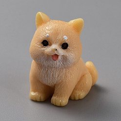 Сэнди Коричневый Смоляные фигурки собак орнамент, для домашнего украшения рабочего стола, песчаный коричневый, 23x21x27 мм