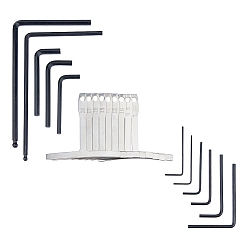 (52) Непрозрачная лаванда 1 набор железных гаечных ключей для анкерного стержня гитары, с 1 набором датчиков радиуса грифа гитары из нержавеющей стали, разноцветные, 47~125x16~75x1.5~5.5 мм