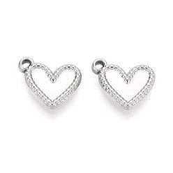 Нержавеющая Сталь Цвет 304 Настройки кабошон из нержавеющей стали кулон, сердце, цвет нержавеющей стали, лоток : 4x9 мм, 10.5x12.5x2 мм, отверстие : 1.4 мм