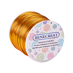 (932FM) Темно-синий аква-матовый с подкладкой Круглая алюминиевая проволока, темно-золотистые, 17 датчик, 1.2 мм, около 380.57 футов (116 м) / рулон