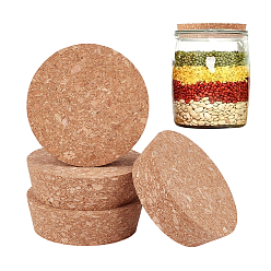 Цвет Древесины Пробки для бутылок, бутылочные тампоны, плоско-круглые, деревесиные, 75~85x25 мм