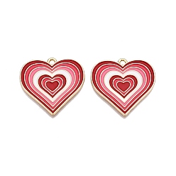 (123L) Белый крем непрозрачный блеск Стойки обшивки сплава эмали подвески, без кадмия, без никеля и без свинца, золотой свет, шарма сердца, огнеупорный кирпич, 28x29x1.5 мм, отверстие : 1.8 мм