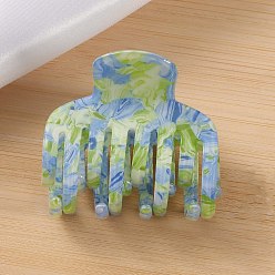 Васильковый Модные заколки-коготки из ПВХ, васильковый, 55x49x50 мм