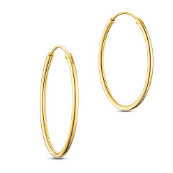 Золотой 925 серьги из серебра из серебра, золотые, 25 мм