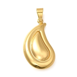 Золотой 304 подвески из нержавеющей стали, очарование слезы, золотые, 39.5x22x14 мм, отверстие : 8.5x4.5 мм
