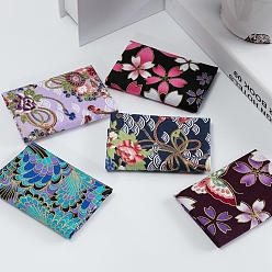 Цветок Хлопковая ткань с принтом, для пэчворка, шить ткани для пэчворка, подбивка, с рисунком в стиле японского зефира, шаблон сакуры, 25x20 см, 5 шт / комплект