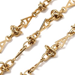 Real 20K Gold Plated 304 треугольные звенья из нержавеющей стали, несварные, ионное покрытие (ip), реальный 20 k позолоченный, 16.5x7.5x1 мм