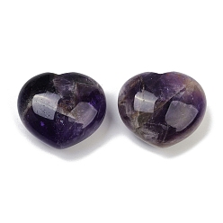 Аметист Сердце натуральный аметист пальмовый камень, тревожность исцеление карманный большой палец камень, 45.5x39.5~40.5x24.5~26.5 мм