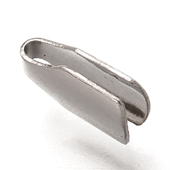 Нержавеющая Сталь Цвет Устойчив к потускнению 304 зажимные концы шнура из нержавеющей стали, цвет нержавеющей стали, 8.5x4x2.5 мм