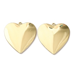 Золотой Подвески из сплава , сердце, стойки покрытие, золотые, 48x47.5x4.5 мм, отверстие : 2.2 мм