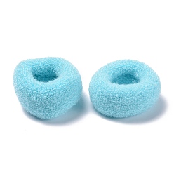 Licht Himmel blau Mädchen Haar-Accessoires, Pferdeschwanzhalter, elastischen Haargummis, Licht Himmel blau, 43.5~47x20 mm, Innendurchmesser: 25 mm