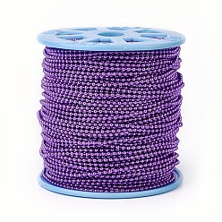 Сине-фиолетовый Цепи железный шар, пайки, с катушкой, электрофорез, синий фиолетовый, 2.4 мм, о 100yards / рулон (91.44 м / рулон)
