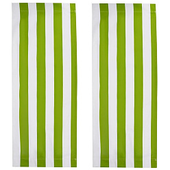 Желто-Зеленый 2шт стул ткань Оксфорд, запасные части ткани пляжного кресла, желто-зеленый, 1130~1150x435x2 мм, подходит для палочки диаметром 3см