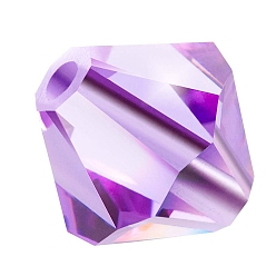 20310 Violet Хрустальные бусины preciosa®, чешский хрусталь, биконус(451 69 302 рондель), 20310 фиолетовый, 4 мм, отверстие : 0.8 мм