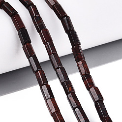 Brecciated Jasper Natural Brecciated Jasper Beads Strands, Hexagonal Prism, 5~7.5x3.5~4.5mm, Hole: 0.6~0.8mm, about 57~64pcs/strand, 14.76~15.55 inch(37.5~39.5cm)